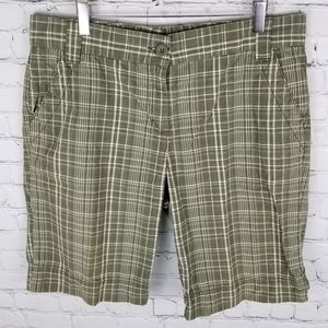 Olive Plaid Women's Shorts